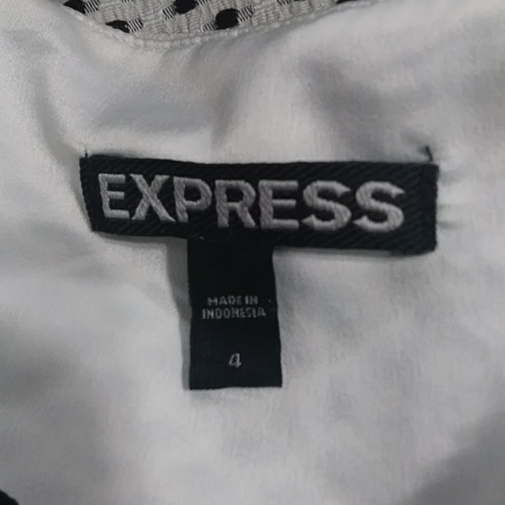 Express Polka Dot Pattern Front & Side Zipper Sid… - image 8